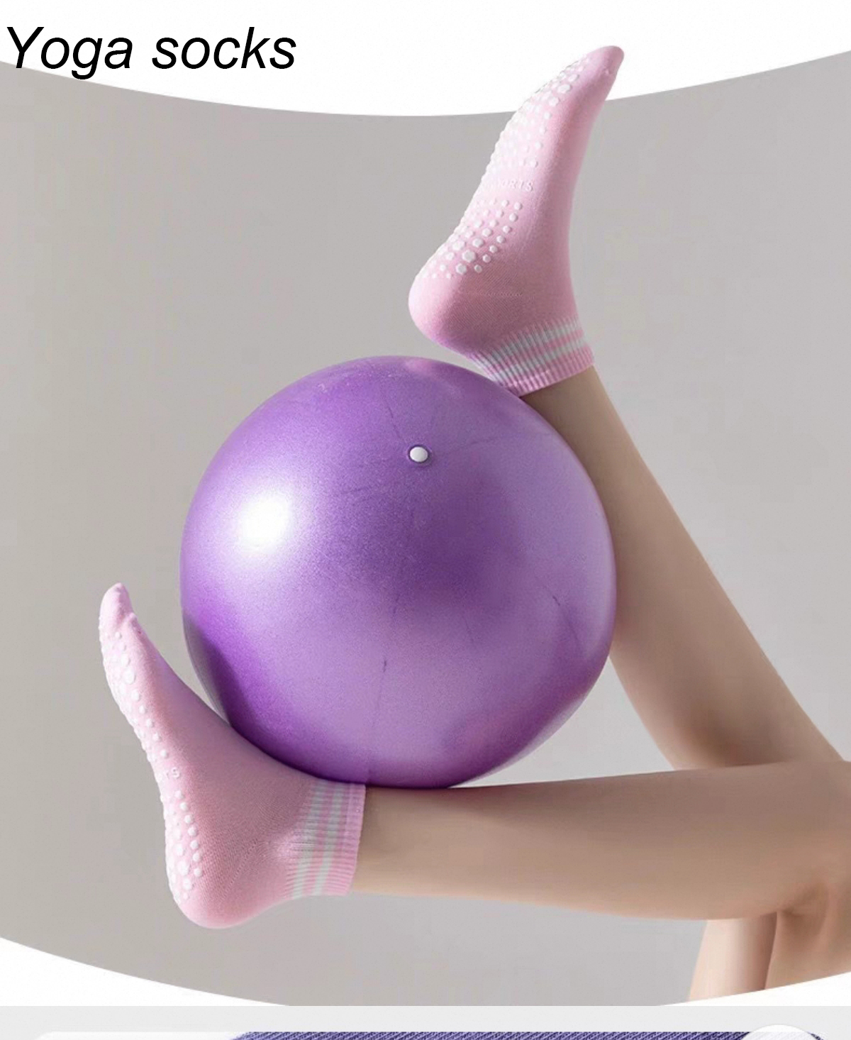 Skarpety chwytające dla kobiet, antypoślizgowe skarpetki do jogi Pilates z podwójnymi paskami, antypoślizgowe skarpetki do ćwiczeń, balet, skarpetki sportowe