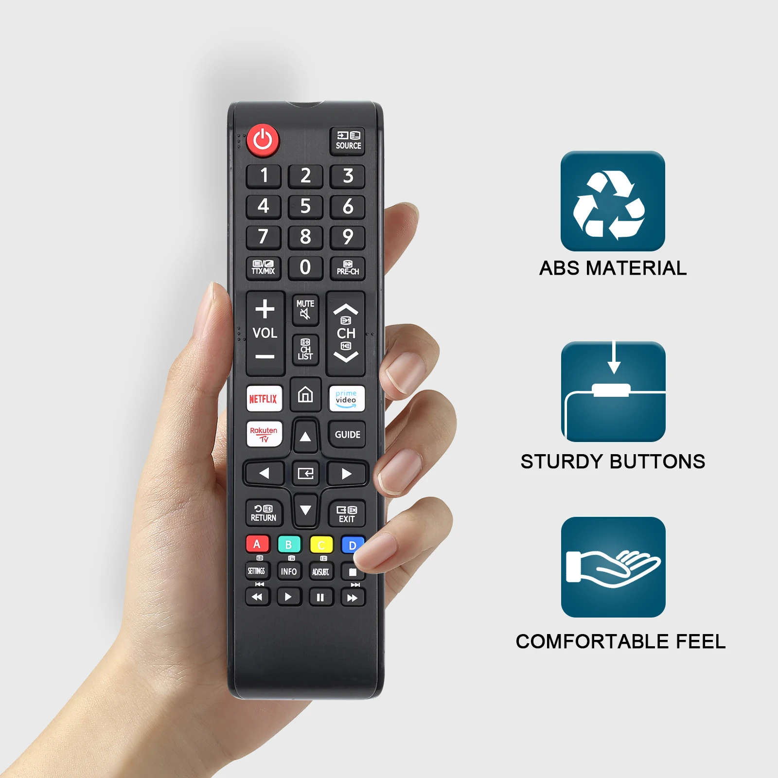 Uniwersalny pilot do wszystkich telewizorów Samsung BN59-01315J Zamiennik do wszystkich telewizorów Samsung LCD LED HDTV 3D Smart TV z Hulu Netflix P