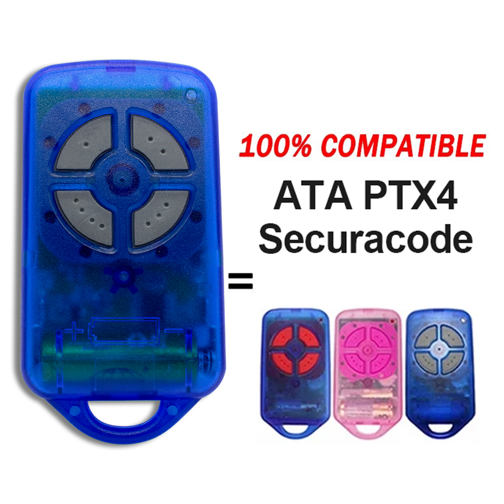 ATA PTX4 Herculift PTX-4 PTX4 Mando a distancia de repuesto para puerta de garaje 433,92 MHz