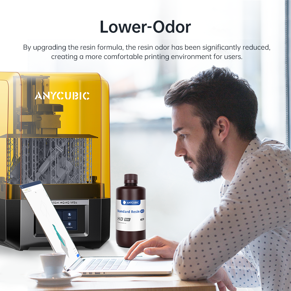 ANYCUBIC 405nm UV Standard Resin / Standard Resin V2 do drukarki 3D Photon Mono X Materiał do drukowania LCD wrażliwy na promieniowanie UV Normalny 1kg