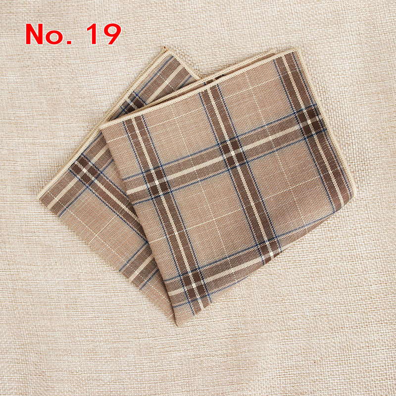 ยี่ห้อผู้ชาย VINTAGE ลายสก๊อตลายผ้าฝ้ายผ้าเช็ดหน้าพ็อกเก็ตสแควร์ Hankies Luxury หน้าอกผ้าเช็ดตัวงานแต่งงานของขวัญปาร์ตี้