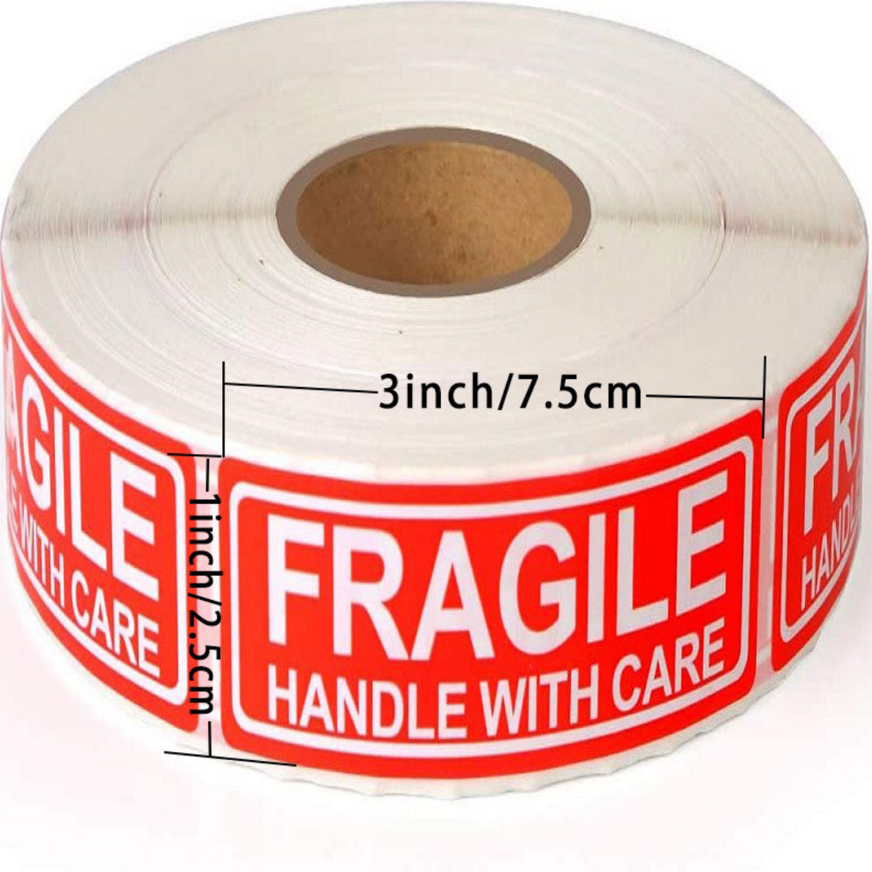 120 Stück/Rolle zerbrechliche Etikettenaufkleber „Handle With Care“-Warnschilder. Sorgfältige Versandetiketten
