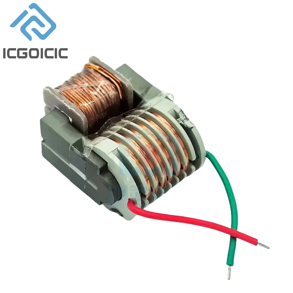 15KV High Frequency DC High Voltage Arc Ignition Generator Inverter Boost Step Up 18650 DIY Kit U Core Transformer Suite 3.7V