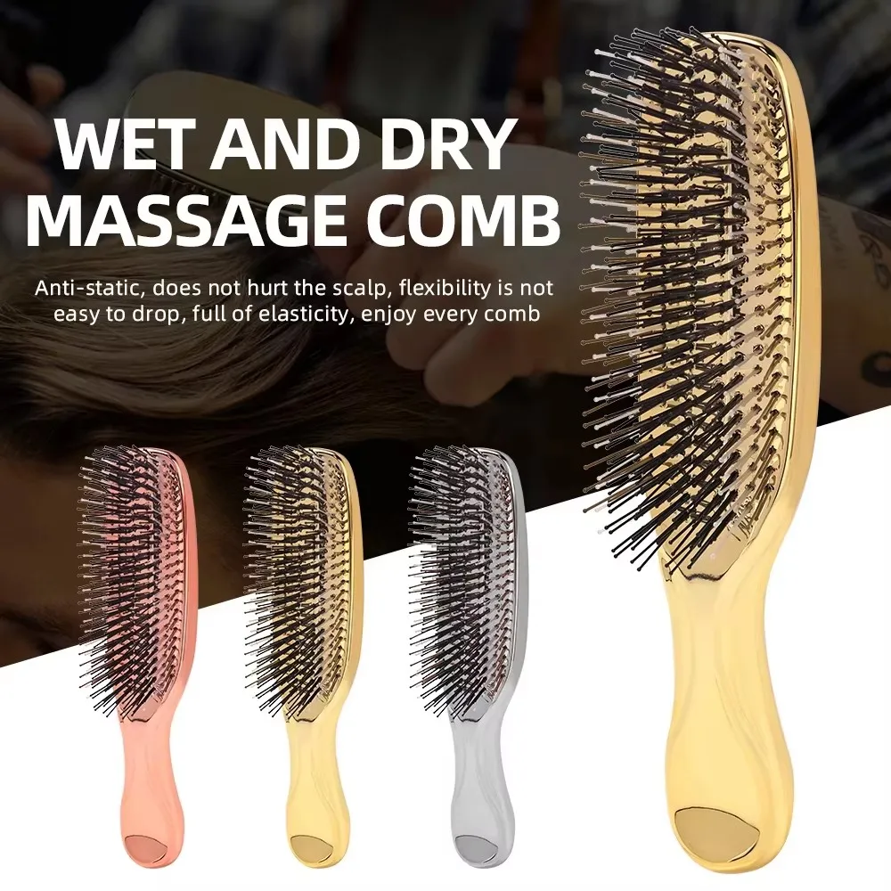 Premium hoofdmassager Hoofdhuidborstel Haarmassager Shampooborstel Nat plastic ontwarrende borstel Haarreinigingskam Haarstylingkam