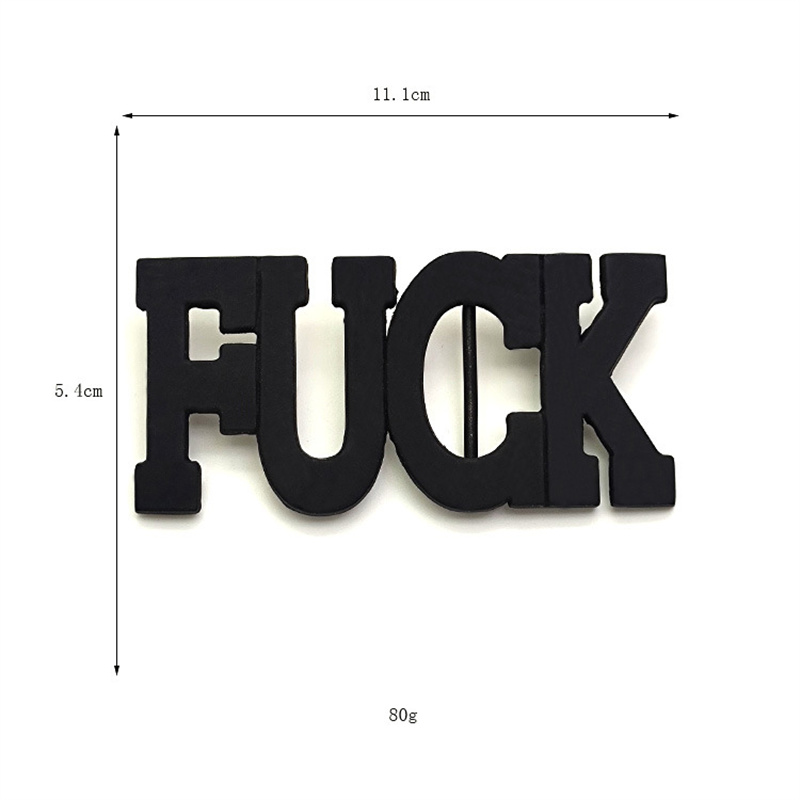 Fashion personalized English letter belt buckle European style belt buckle