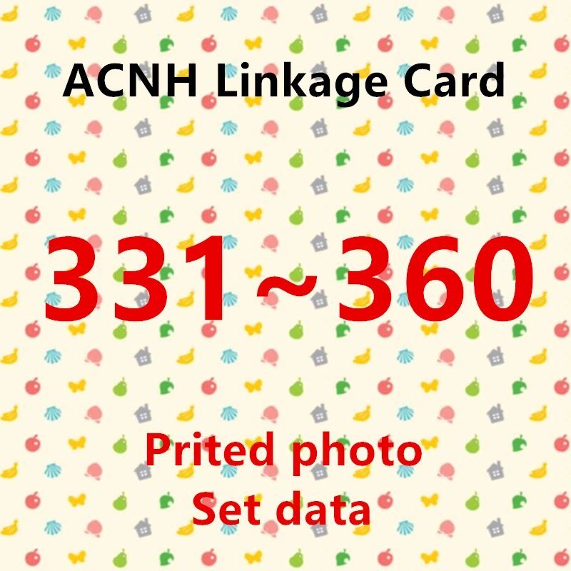(331 до 360) Печатная карта ACNH NTAG215 NFC для стандартной карты NS Games Series 4,