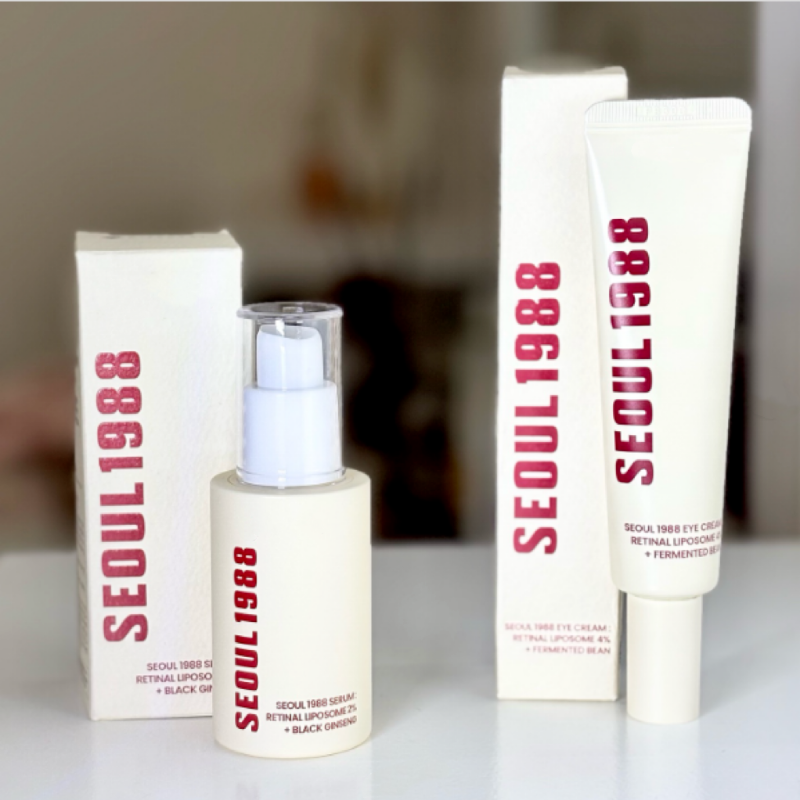 Seúl 1988 Juego de cuidado de la piel coreano Caracol Mucín Cuidado del contorno de ojos Vitamina C Retinol Eliminación de ojeras Seúl 1988 Cosméticos Coreanos
