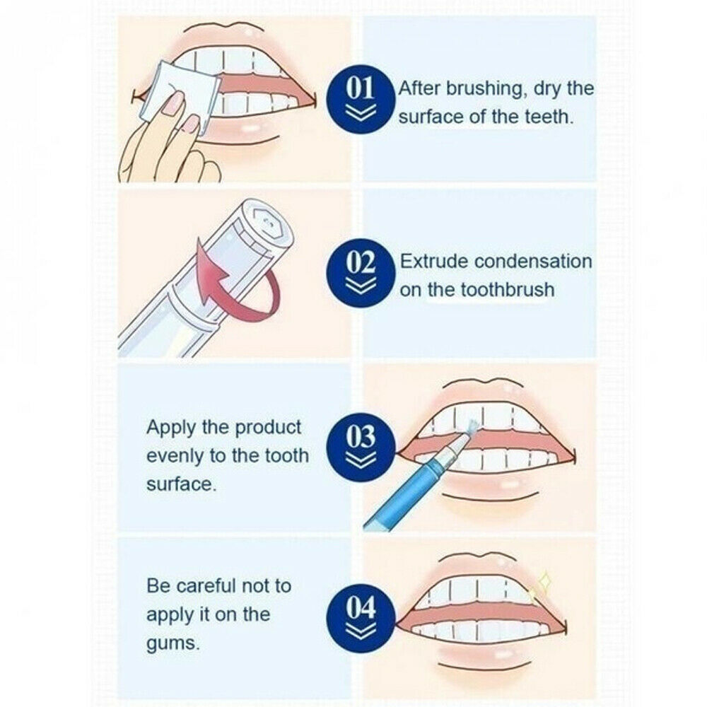 Pentooth Whitening Gel Pen, Removedor de mancha, Dentes branqueamento Gel, Limpeza de Saúde Oral