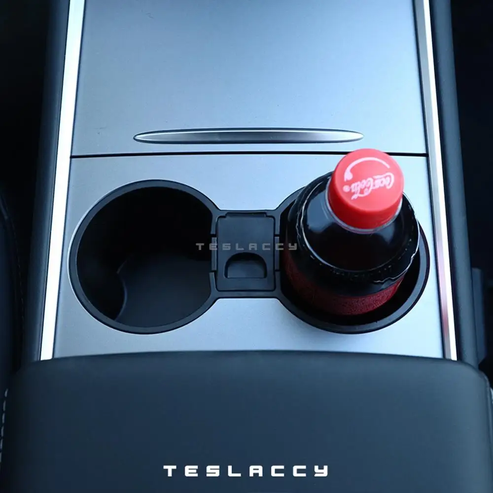 Portavasos de agua para Tesla Model Y 2020-2024, accesorios para consola central, posavasos antideslizantes, impermeables, no tóxicos, inodoros