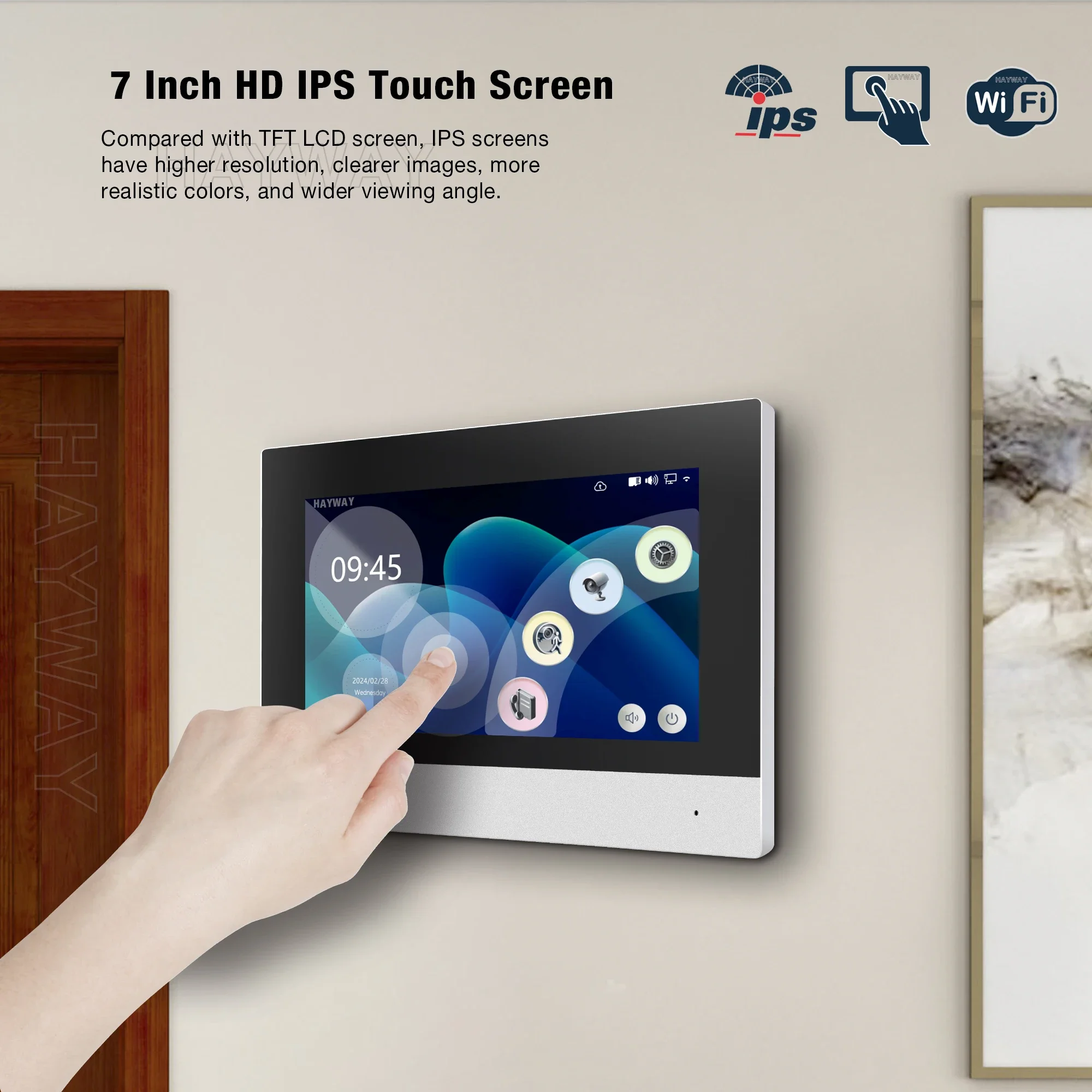 2 Draad IP Tuya Wifi 1080P Video Intercom Video Deurtelefoon 7 ''Kleur Touchscreen Camera Deurbel deur Beveiligingssysteem