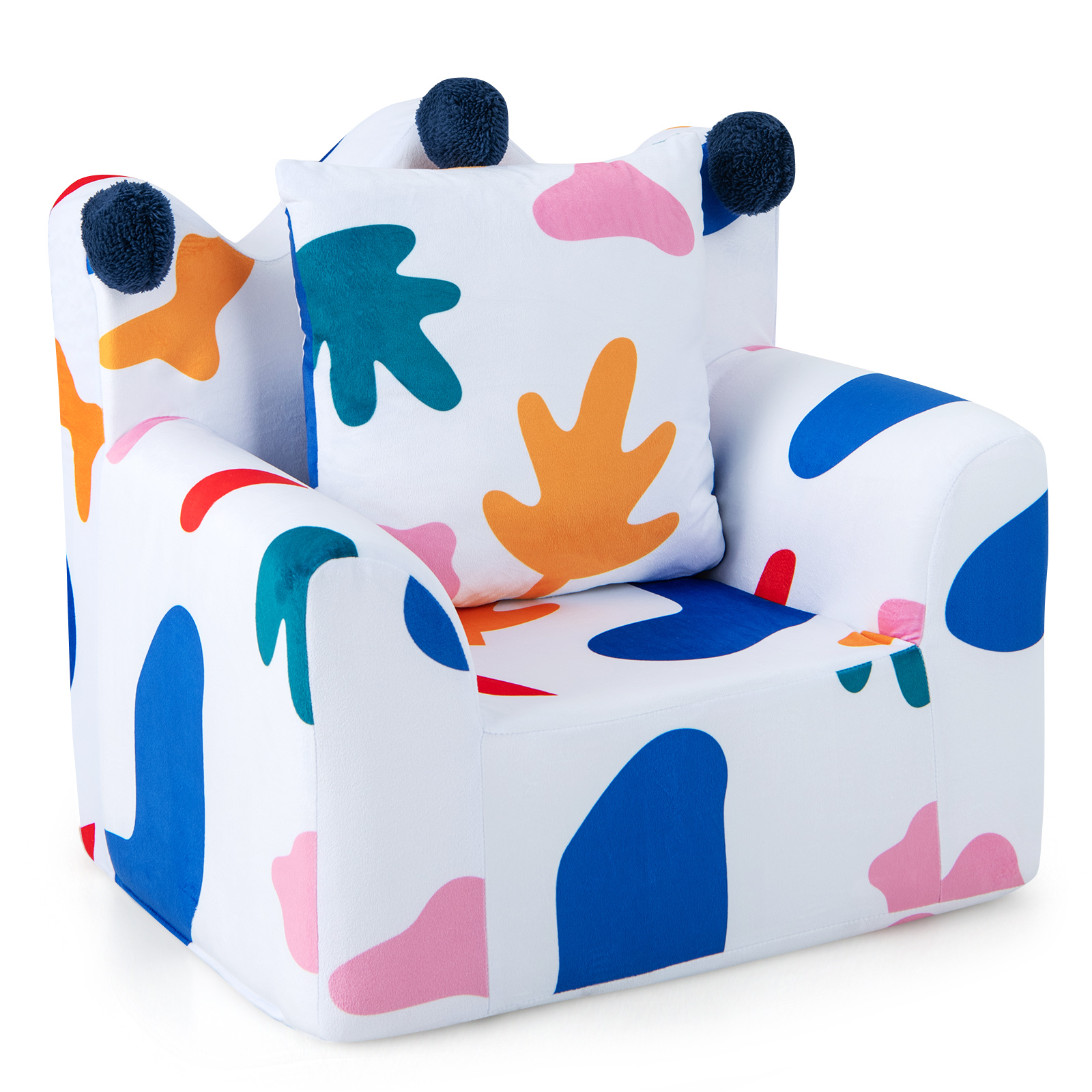 Sofa Foam Filled Armchair, Toddler Sofa Couch with High-density Sponge, Padded Pillow