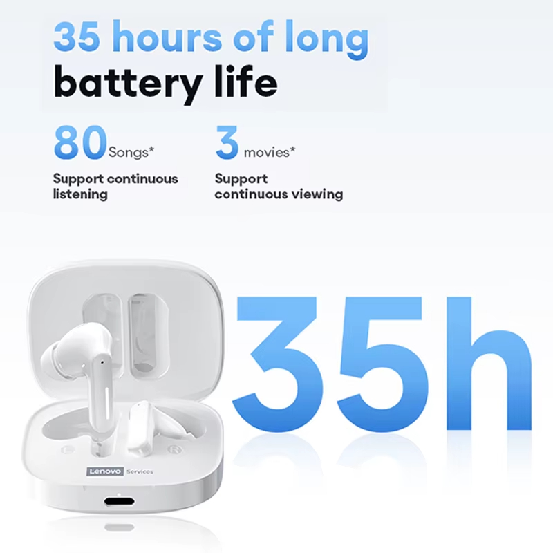 Original Lenovo LE209 Wireless Bluetooth 6.0 Earphone Noise Reduction Sport HiFi Headphones Ultra Long Endurance Gaming Headset