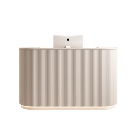Simple Modern LED Light Bar Counter Curved Checkout Page Store Small Beauty Salon Front Desk Counter Light Luxury Nail Salon