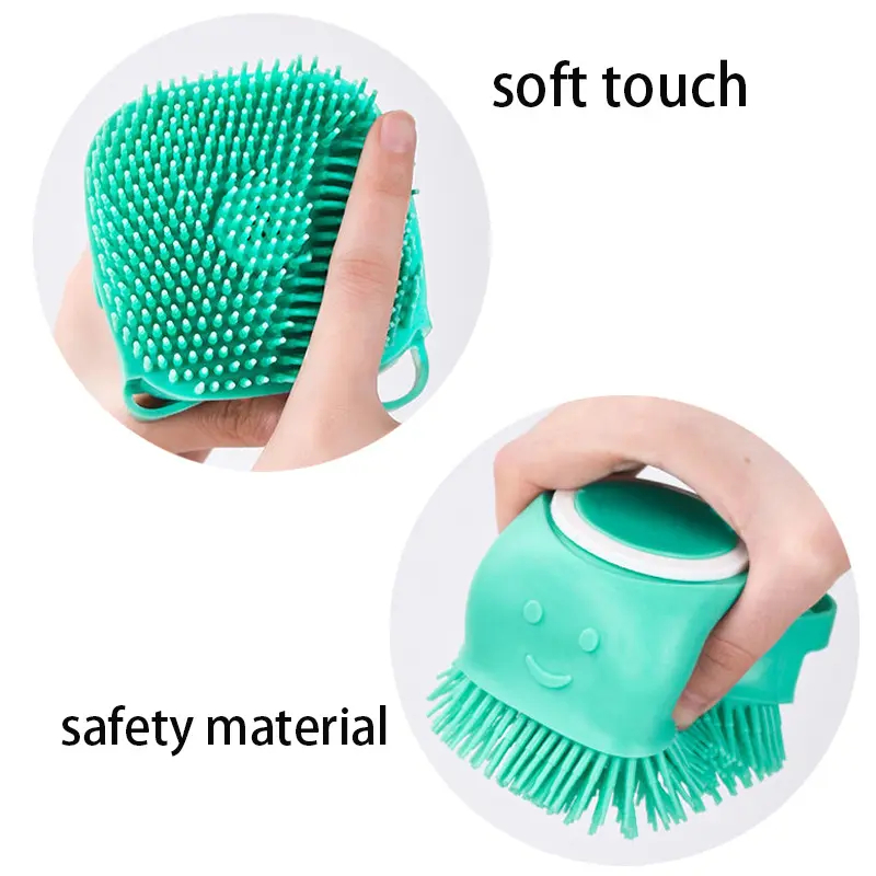 Bagno Cucciolo di cane grande Gatto Bagno Guanti da massaggio Spazzola Morbida sicurezza Accessori per animali domestici in silicone per cani Gatti Strumenti Mascotas Prodotti