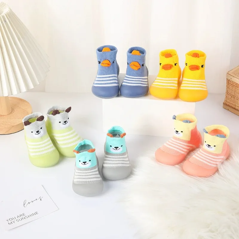 0-3Y Baby Wanderer Weiche Sohle Socken Schuhe Atmungsaktive Indoor Outdoor Rutschfeste Bodenschuhe Kleinkind Jungen Mädchen Frühling Herbst ‌