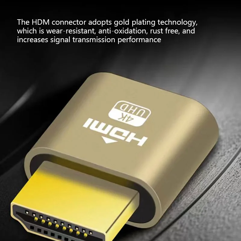 HDMI-kompatibel Dummy Stecker Virtuelle Display Headless Ghost Display Emulator 4K DDC EDID Dummy Emulator Adapter Für Bitcoin bergbau