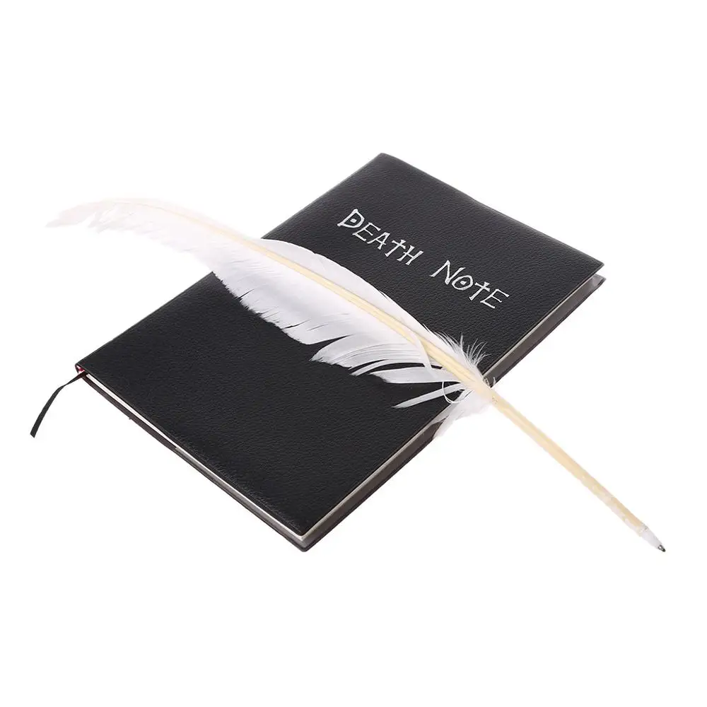 ใหม่สะสม Death Note โน้ตบุ๊คโรงเรียนขนาดใหญ่ธีมอะนิเมะการเขียนวารสาร Diary Planner เครื่องเขียนคอสเพลย์ Prop พัดลม