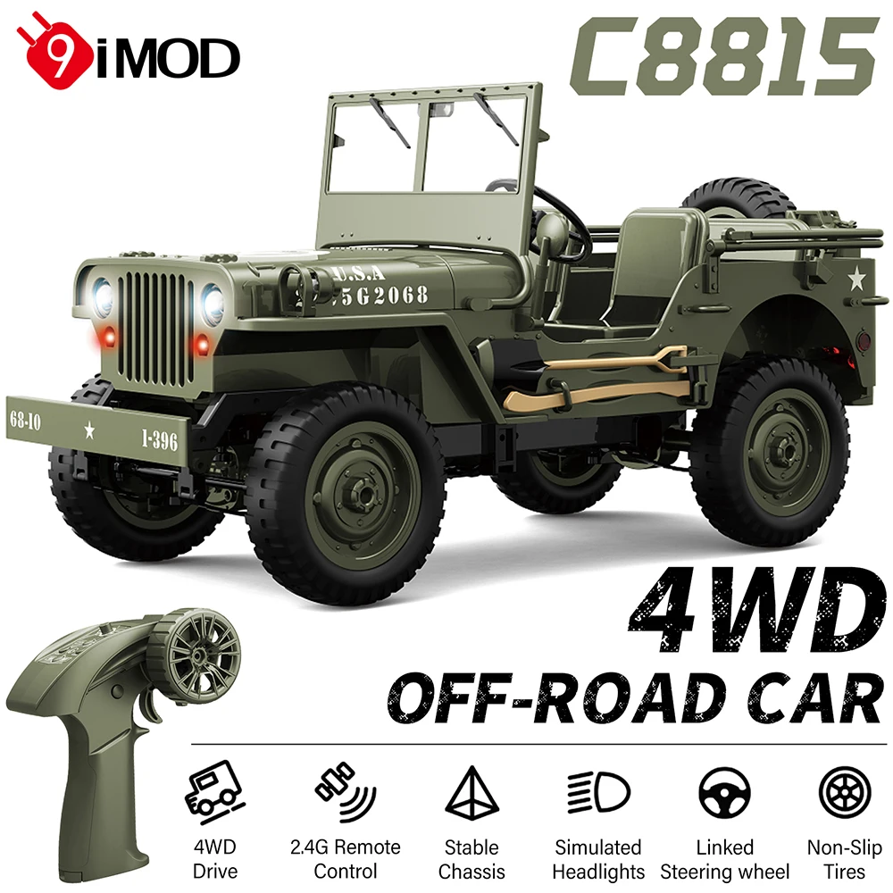9IMOD C8815 RC Car Parts Jeep Accessories Original Factory Remote Control Tires Motor Receiving Board Winch Metal Drive Shaft