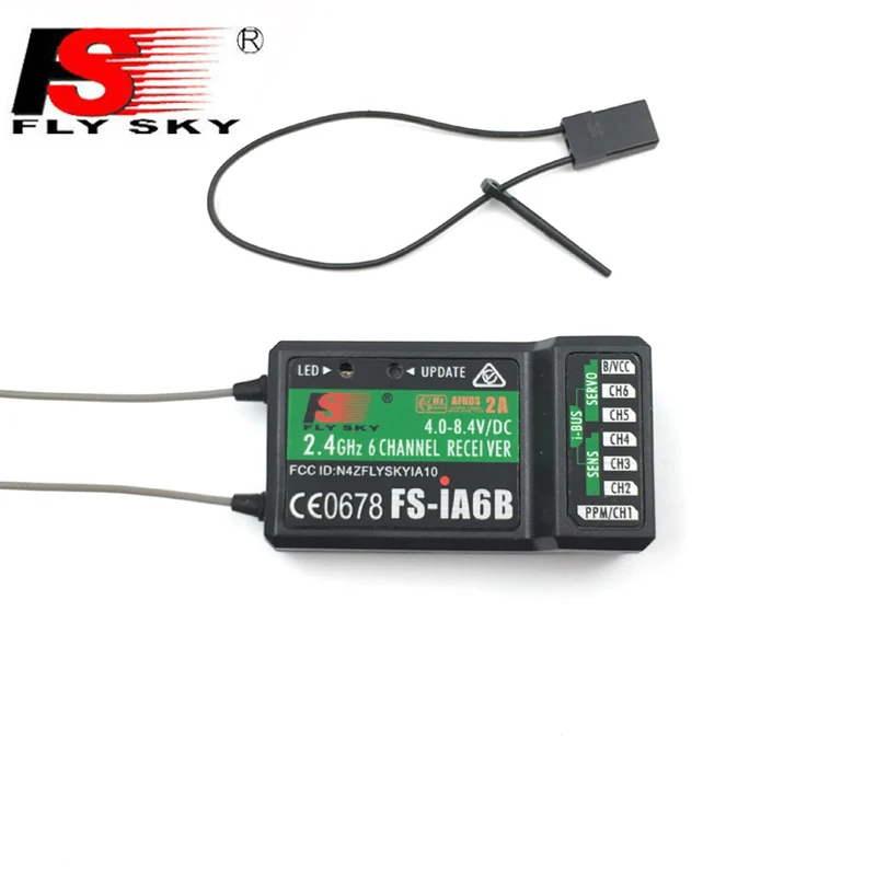 Flysky FS-IA6B Télécommande IA6B Récepteur 2.4G 6 Canaux FLY SKY Plastique pour DIY FPV RC Avion Quadcopter bateau Modèle