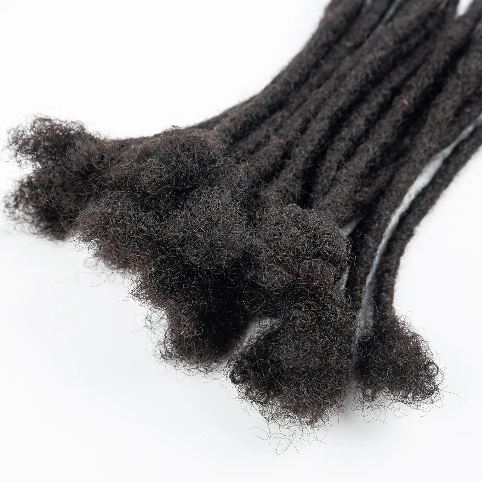 Extensions de cheveux humains Dreadlock, 8 pouces, épaisseur 0.6cm, Locs réguliers, pour femmes, hommes et enfants, Locs permanents entièrement faits à la main