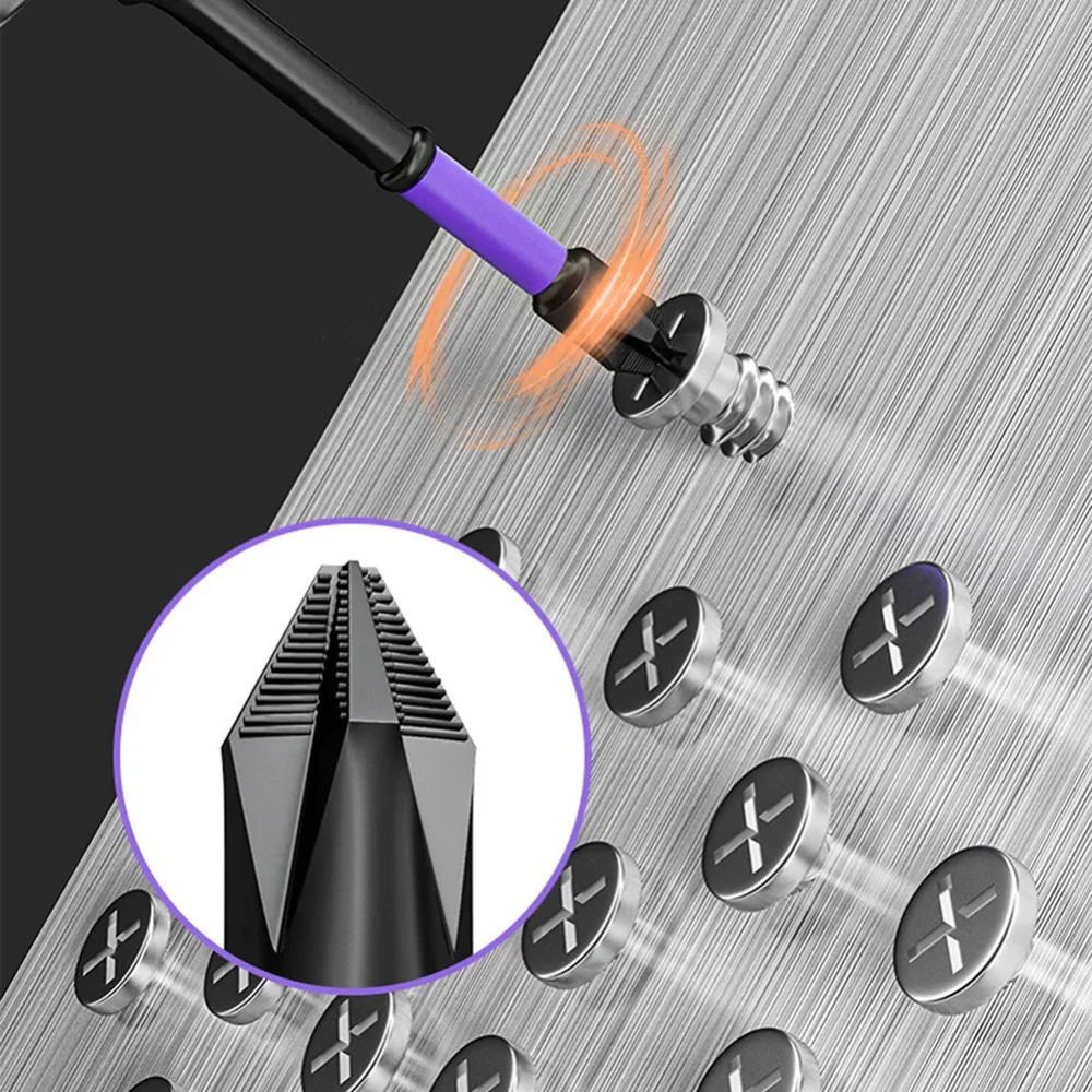 10/20PCS Magnetische Charge Kopf PH2 Kreuz Schraubendreher-bits Set Schlagbohrer Bit Schraube Legierung Stahl Nicht-slip Kreuz Schraubendreher