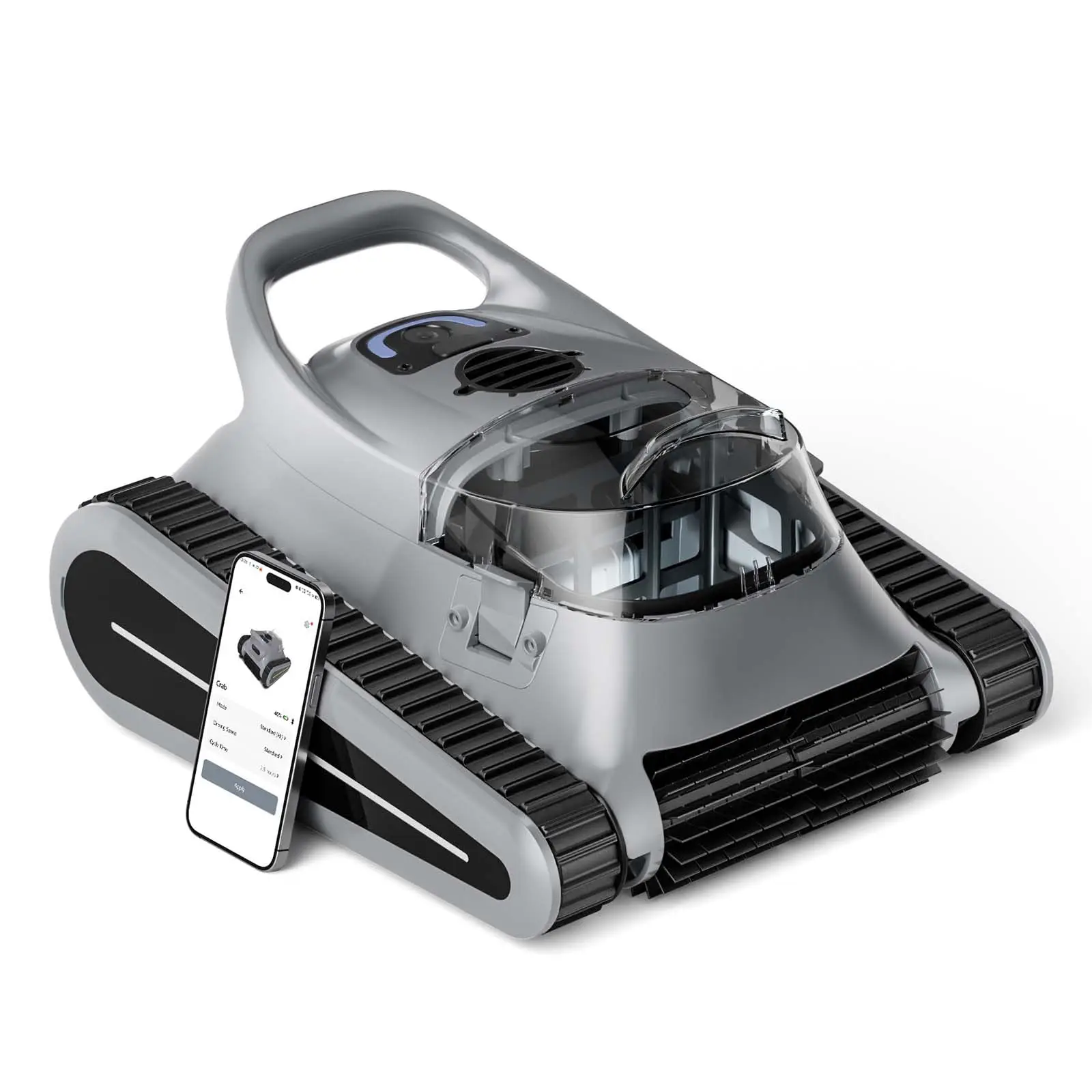 (2025 New) Seauto Crab Pro Cordless Robotic Cleaner, for Inground Pools up to 2000 Sq.ft, all and Waterline Cleaning Vacuum