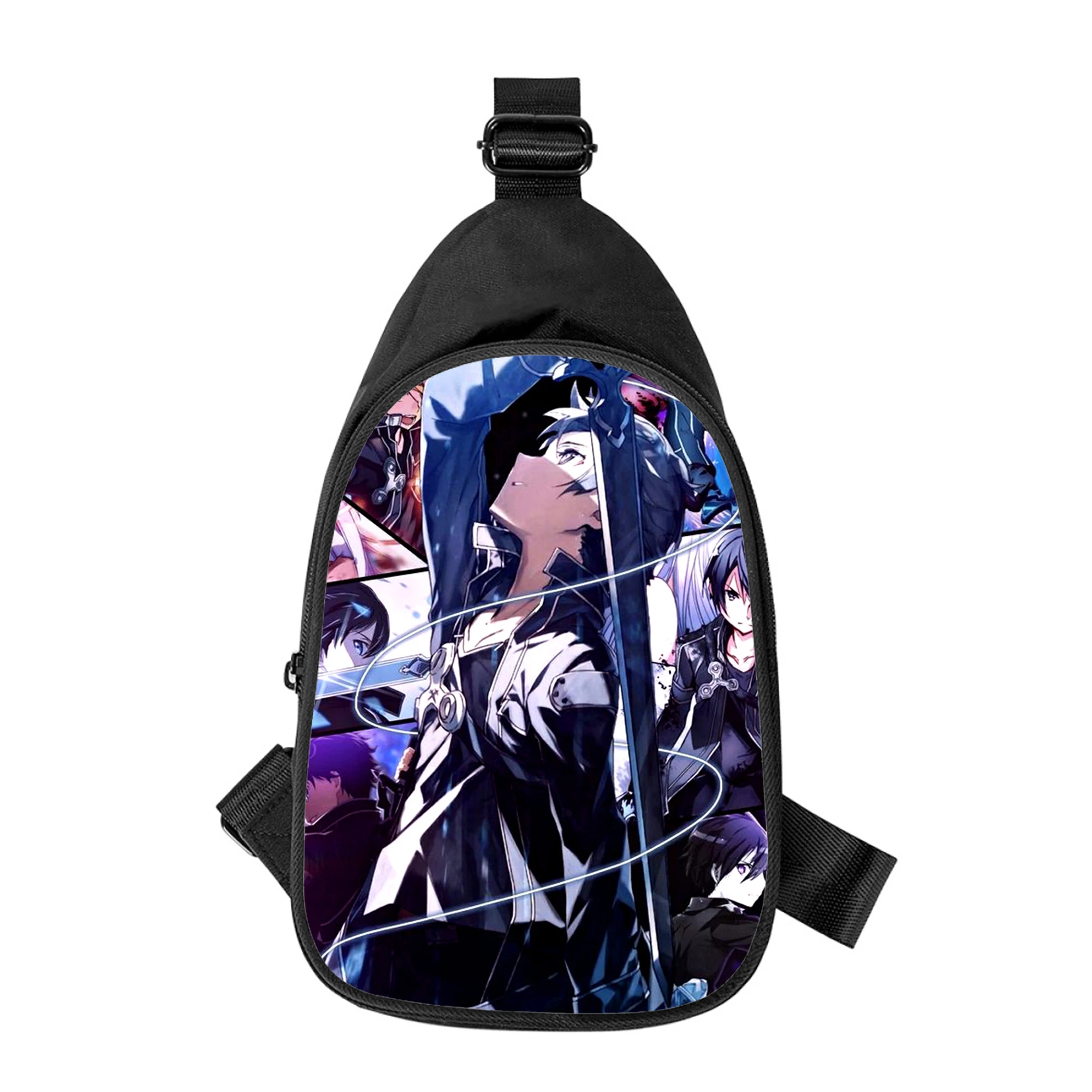Мужская нагрудная сумка с 3D-принтом меча из аниме «Искусство Онлайн»