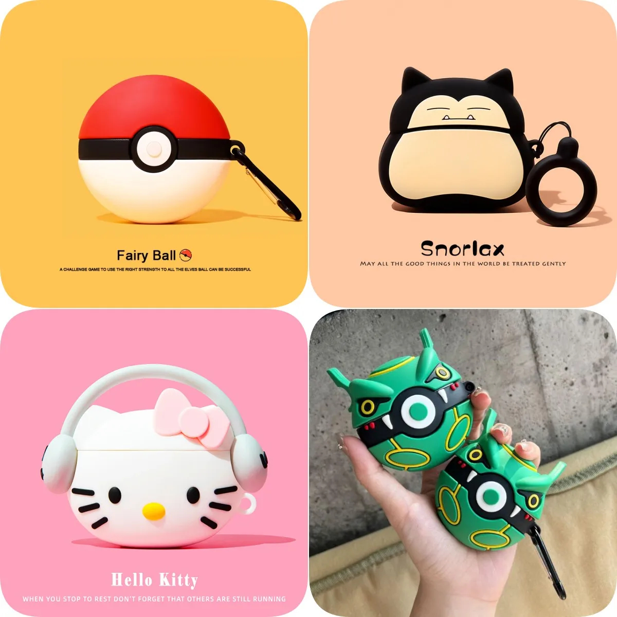 Para Samsung Galaxy Buds FE funda, funda protectora de silicona para auriculares Poke Ball para Samsung Galaxy Buds Pro/2/2 Pro/Live Case