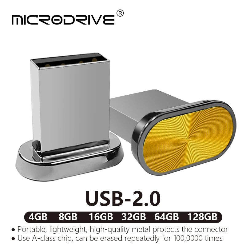 Super Mini USB Flash Drive Waterdichte Pendrive 64GB 32GB 16GB 8GB 4GB Real Capaciteit USB Memory Stick Thumbdrive