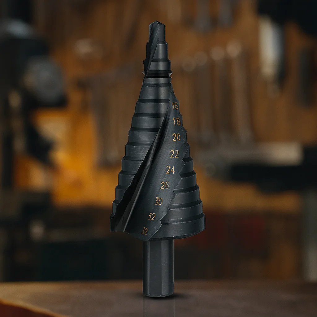 1 Uds. Broca escalonada de cobalto HSS 4-32MM taladro cónico de vástago triangular en espiral de acero de alta velocidad para herramientas de bricolaje de carpintería de Metal