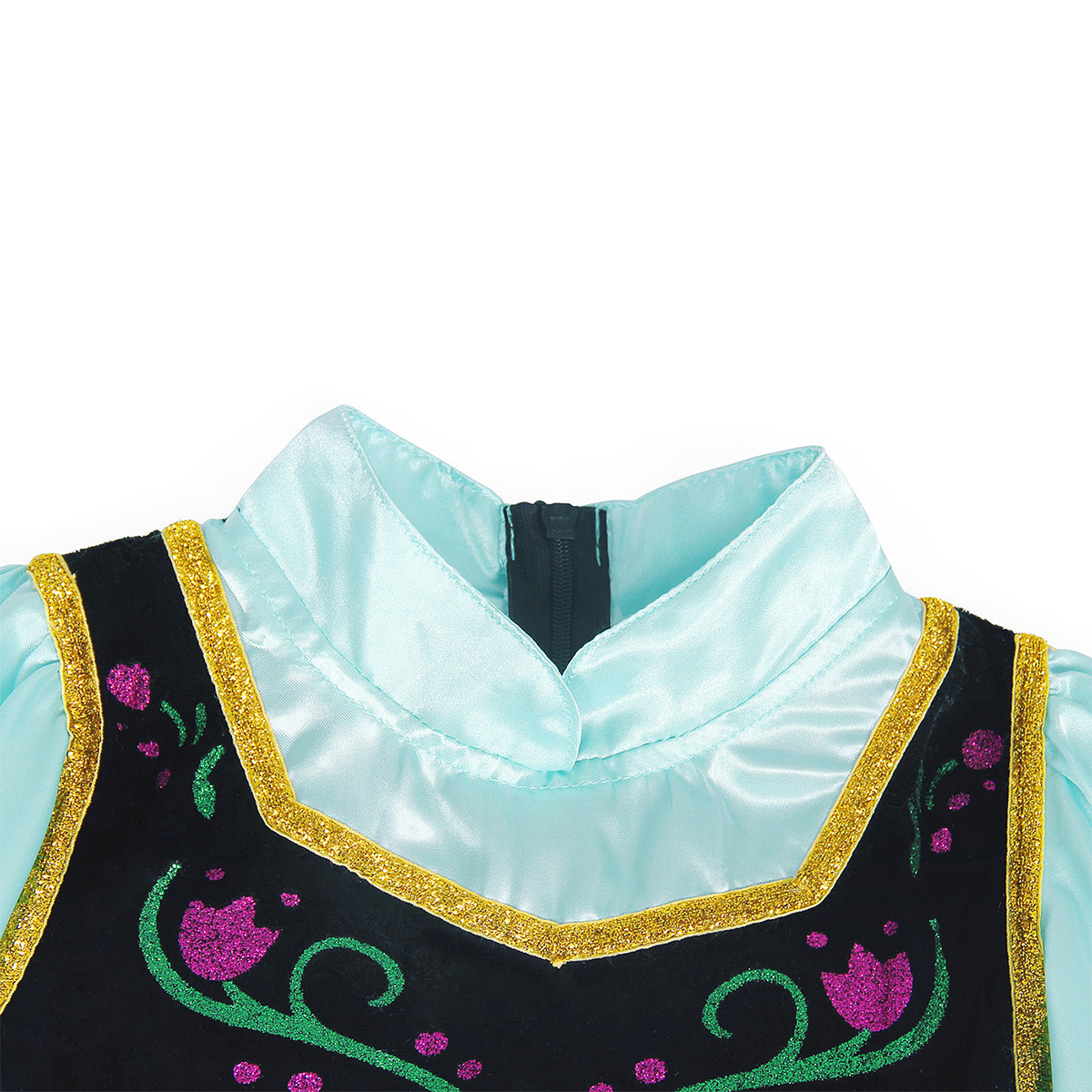 Disney Anna Kleid mit Umhang für Kinder Mädchen Karneval Prinzessin Verkleidung Frozen Party Kleidung Mädchen Halloween Anna Kleid Ballkleid