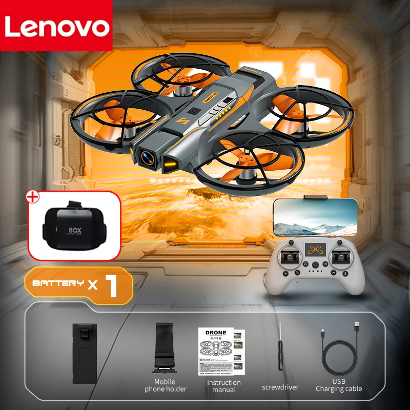 Lenovo A21 Pro VR Drone 8K professionnel aérien HD double caméra intelligente évitement d'opstacles puissance sans brosse pliable FPV UAV