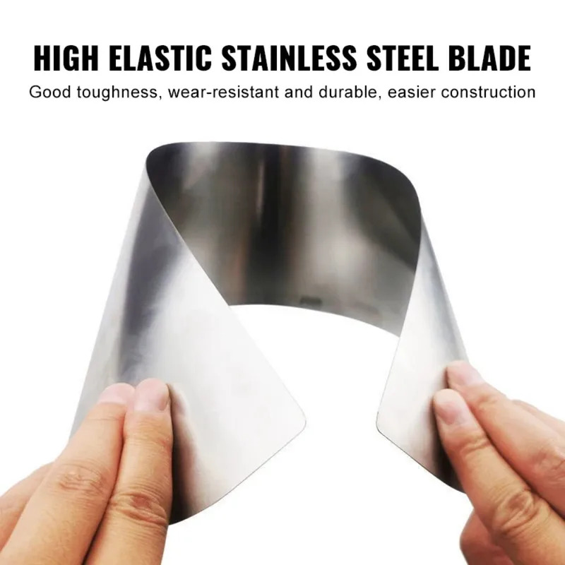 Szpachelka do gładziowania płyt gipsowo-kartonowych 25/40 cm, elastyczne ostrze do wygładzania, narzędzie do malowania i wygładzania, narzędzia budowlane do wygładzania ścian i tynkowania.