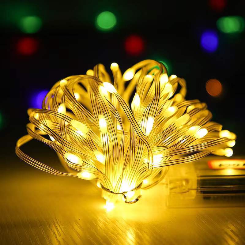 Luces navideñas, decoración Led, Hada, decoración de Año Nuevo para habitación, guirnaldas, cortina de cuerda, tira de cascadas, dormitorios, novedades de 2024