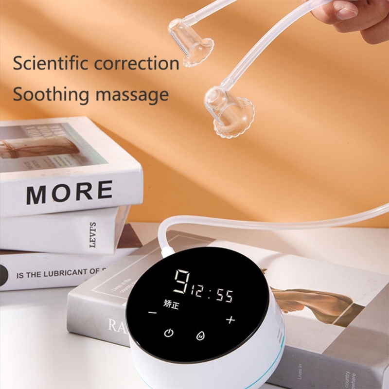 Corrector de pezones eléctrico, Corrector de tetina automática para Pezones invertidos planos, ventosas eficiente, corrección de 3 modos