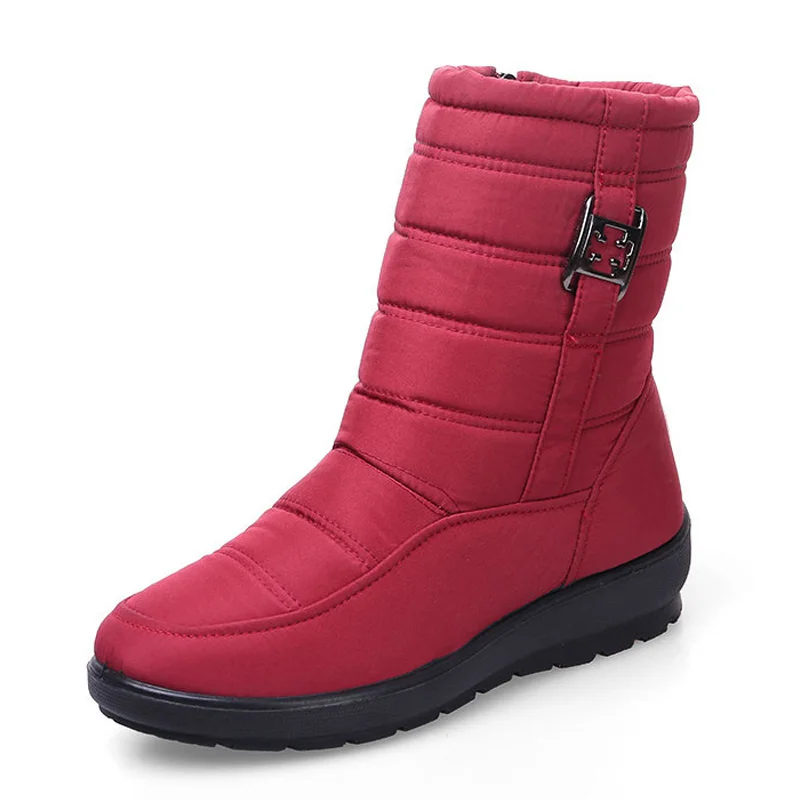 Wasserdichte Frauen Stiefel Winter Schuhe Plattform Keil Schnee Stiefel Komfort Dicken Plüsch Warme Stiefeletten Weibliche Mujer Turnschuhe Frauen