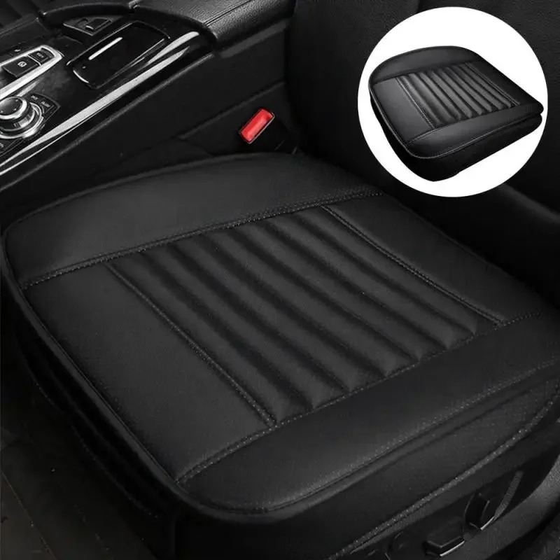 Universal Auto Sitz Abdeckung Atmungsaktive PU Leder Pad Matte Für Auto Stuhl Kissen Auto Vordere Sitz Abdeckung Vier Jahreszeiten Anti Slip Matte