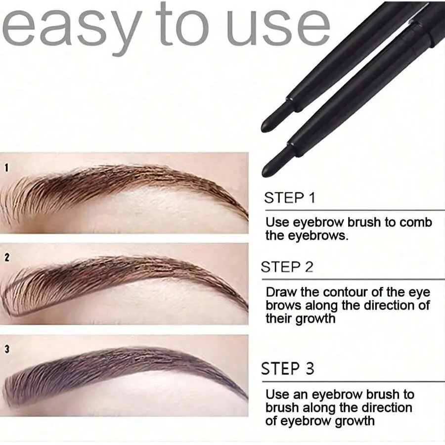 Confezione da 5 matite eyeliner nere impermeabili e resistenti al sudore: a lunga durata, a prova di sbavature per il trucco degli occhi audace, formula EasyGlide per Perf