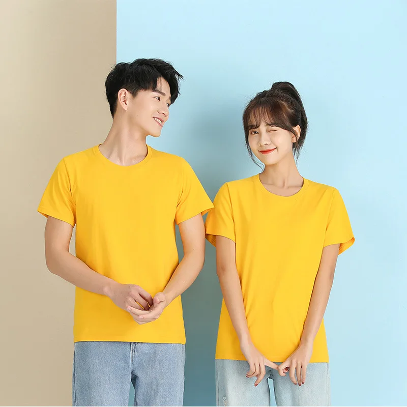 2025 真新しい綿 100% メンズ Tシャツピュアカラー男性 Tシャツラウンドカラー半袖マン Tシャツトップ Tシャツ男性服