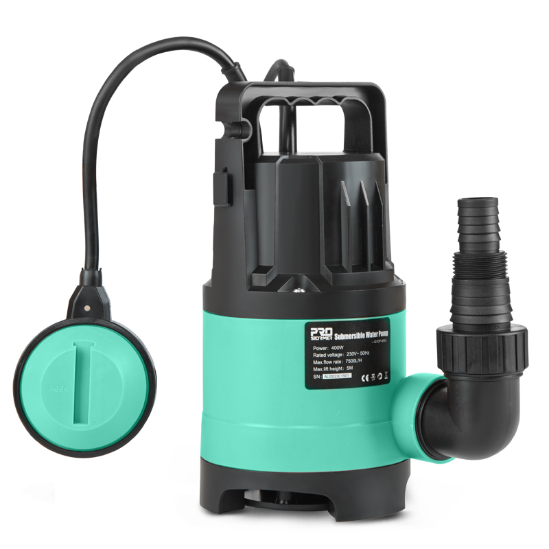 Pompa ad acqua sommergibile da 400 W 7500 L/H Utilità Termoplastico Elettrico Portatile Trasferimento Piscina Stagno Pompa di scarico di PROSTORMER