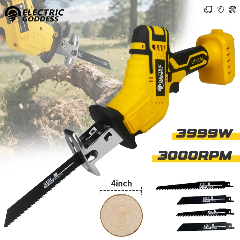 Sega alternativa elettrica della dea Sega da taglio per legno multifunzionale Utensile elettrico a batteria per batteria Dewalt 20V ﻿