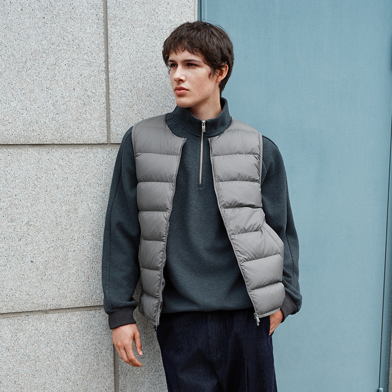 Semir-Daunenweste für Herren, Winter, 90 % Daunenfüllung, leicht, dreibeständig, 2025, neue, vielseitige Basic-Oberbekleidung