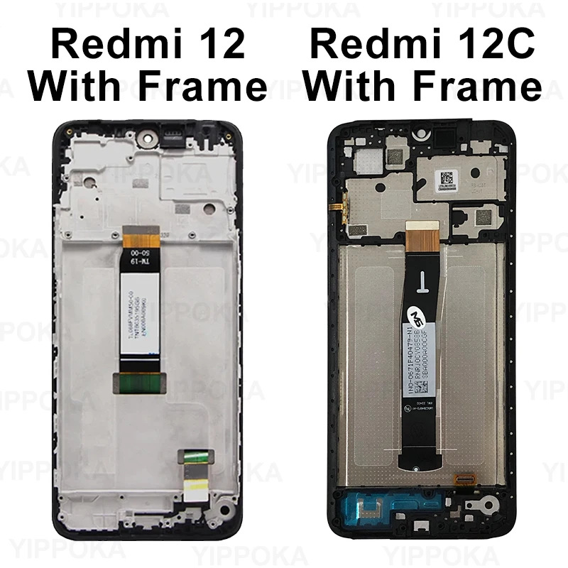 22120RN86I สำหรับ Xiaomi redmi 12C LCD poco หน้าจอ C55ทัชสกรีนดิจิไทเซอร์สำหรับจอแสดงผล redmi 12 23053RN02A อะไหล่ทดแทน LCD
