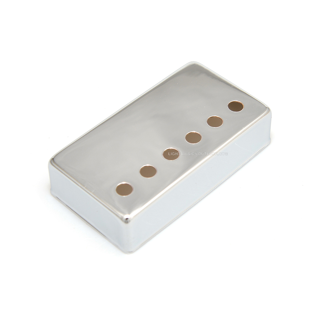 2 uds Humbucker LP cubierta de pastilla de guitarra cubiertas cromadas 50mm espaciado de polos para guitarra eléctrica LP 50mm 52mm