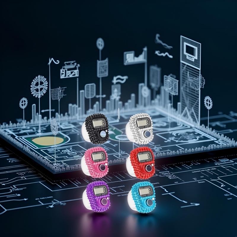 Elektronische vingerteller 2/6 stuks, resetbare handtally, 5-cijferig nummer en LCD elektronisch digitaal display, draagbare clicker