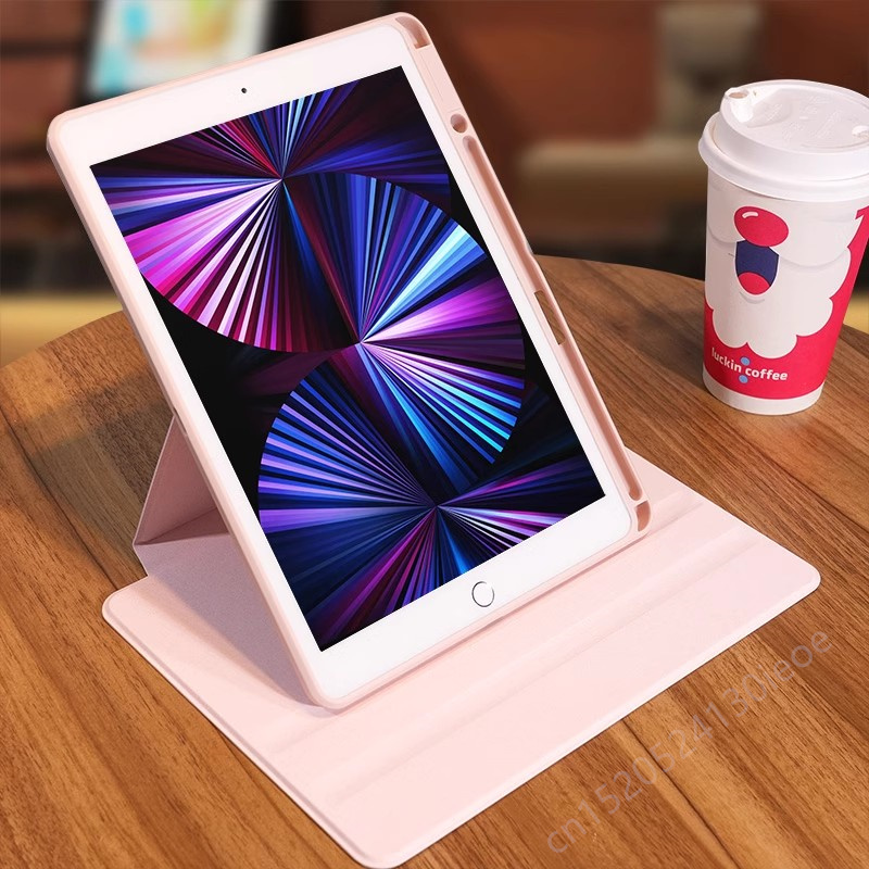 สําหรับ iPad 10.2 7th 8th 9th กรณี iPad 10th Generation การหมุนสําหรับ iPad Pro 12.9 "13" Air 11 "2024 2 3 4 5 9.7 5th 6th Funda