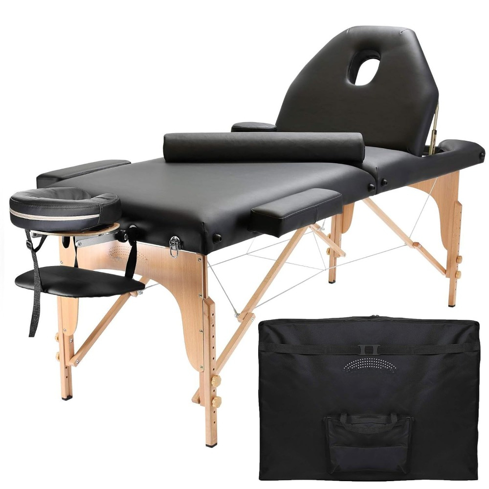 Professional Portable Massage Table with Backrest -  massage table  tattoo chair