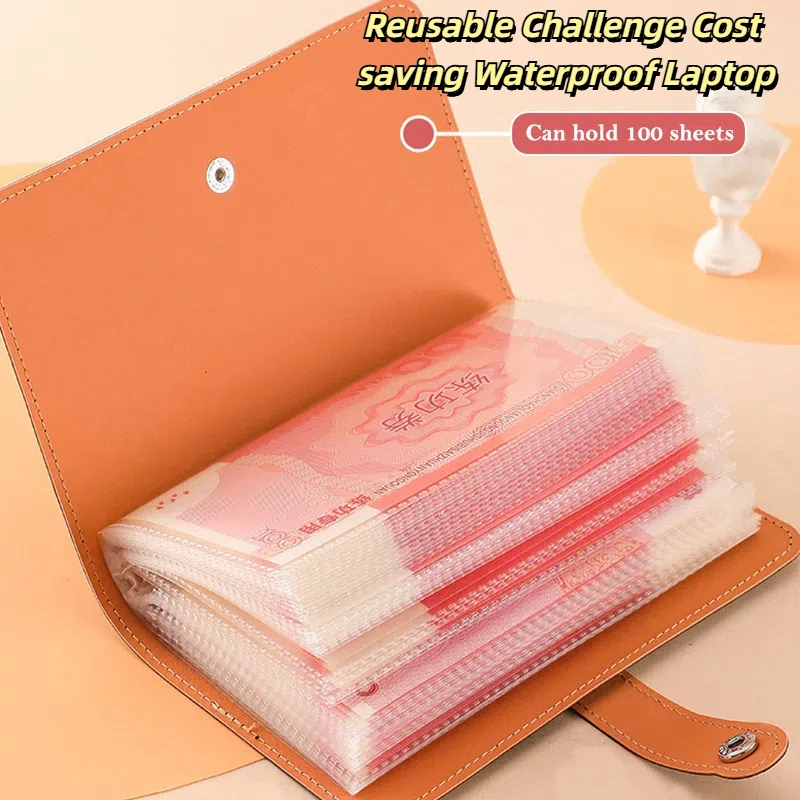 100 sobres para ahorrar dinero, Challeng reutilizable, cuaderno de ahorro de dinero, carpeta de ahorro, libro de desafíos de ahorro de presupuesto
