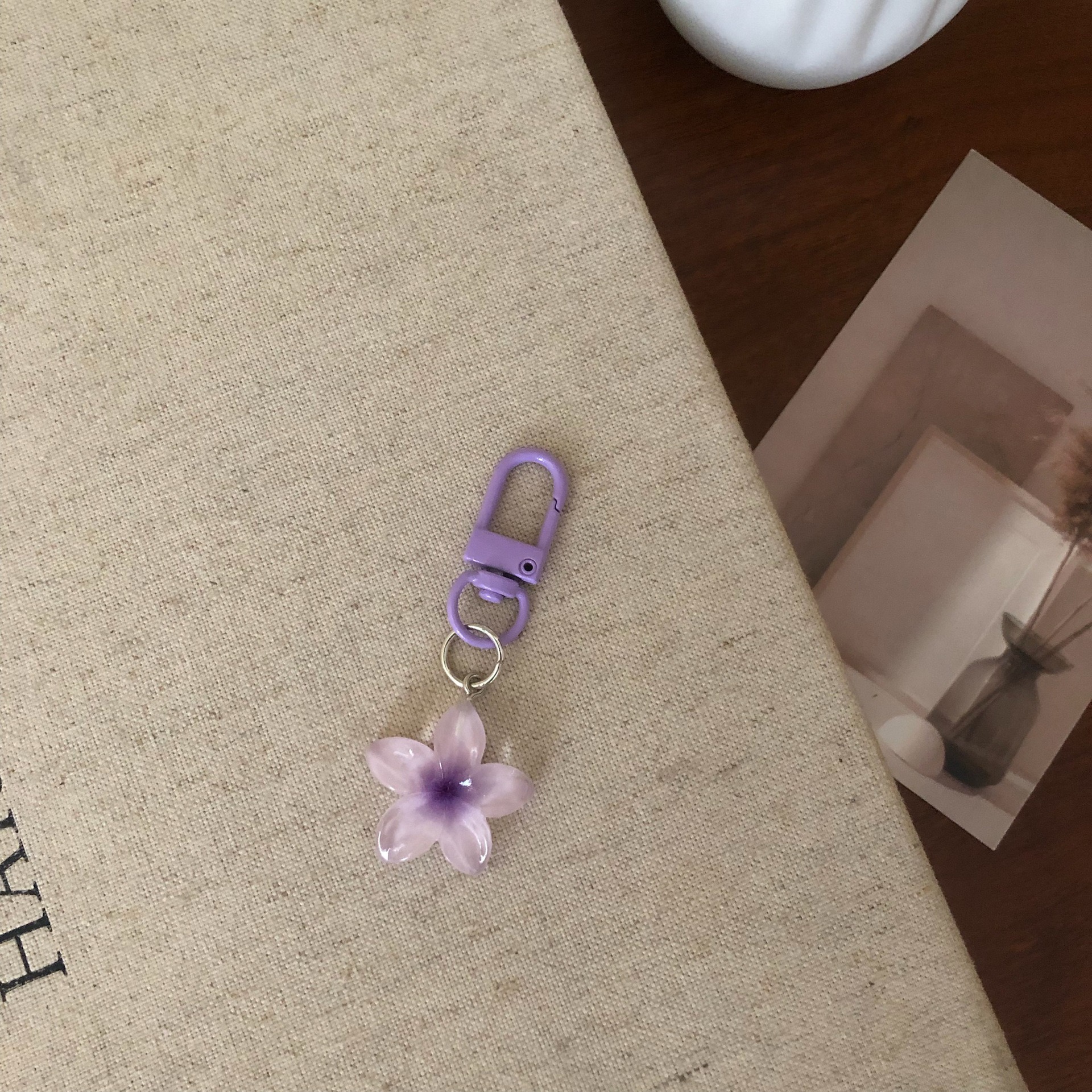 달콤한 다채로운 젤리 꽃 열쇠 고리 색상 DIY 꽃 귀여운 열쇠 고리 펜던트 학생 소녀 수지 가방 펜던트 열쇠 고리 쥬얼리