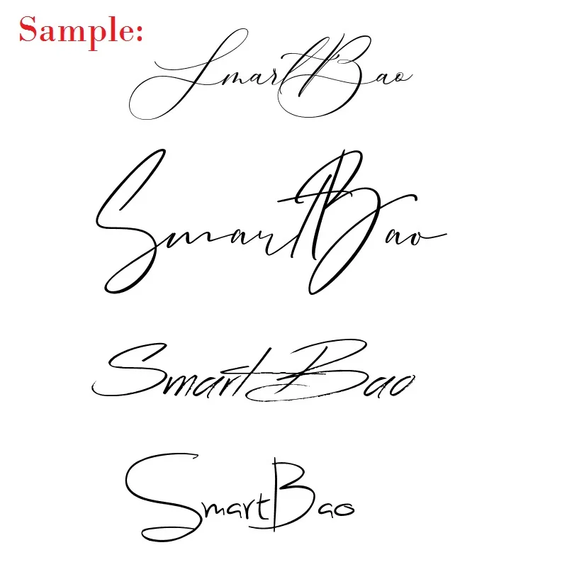 Personal Name Stamp Handwritten Signature Seal Engraving Customized Seal Private Seal Automatic Press Type Office Stamp